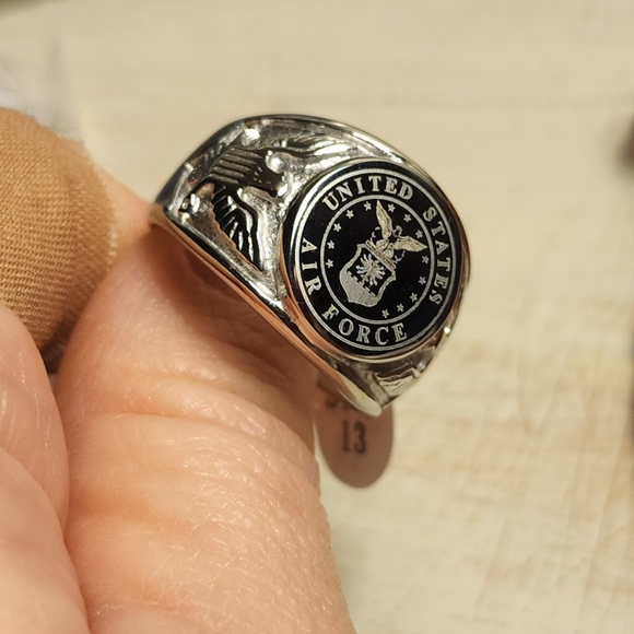 New Stainless Steel  United States Air Force ring size 13 - Picture 2 of 5